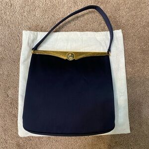 New Classy Vintage twifaille by Rosenfeld Navy,wallet,coin purse,comb,mirror.